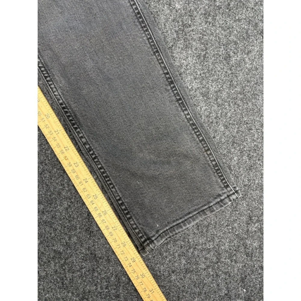 Hugo Boss Mens Slim Fit Stretch Jeans Charcoal Gray 34x32 Faded Denim
